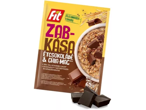 Fit reggeli zabkása chia maggal és csokoládéval 65 g