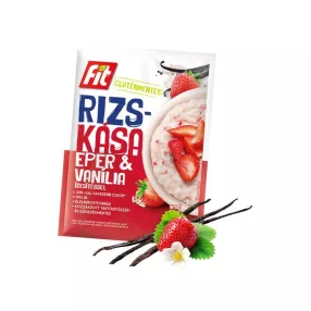   Fit reggeli rizskása inulinnal szárított eper darabok vanília 60 g