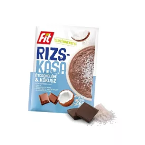   FIT Rizskása Étcsokoládés, kókuszreszelékkel GLUTÉNMENTES 60g