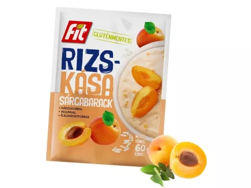 FIT Rizskása Sárgabarack nádcukorral és inulinnal GLUTÉNMENTES 60g