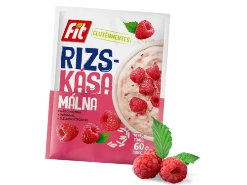 FIT Rizskása málnás nádcukorral és inulinnal GLUTÉNMENTES 60g