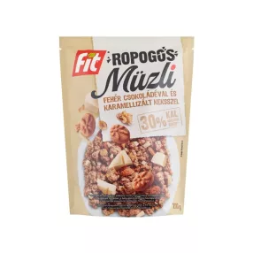 FIT ropogós müzli fehér csokoládéval és kekszszel 200g