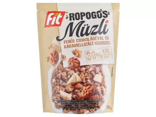 FIT ropogós müzli fehér csokoládéval és kekszszel 200g