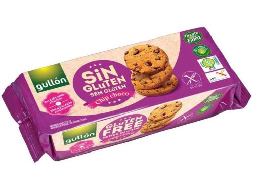 Gullon chip choco diabetikus és gluténmentes keksz 130g