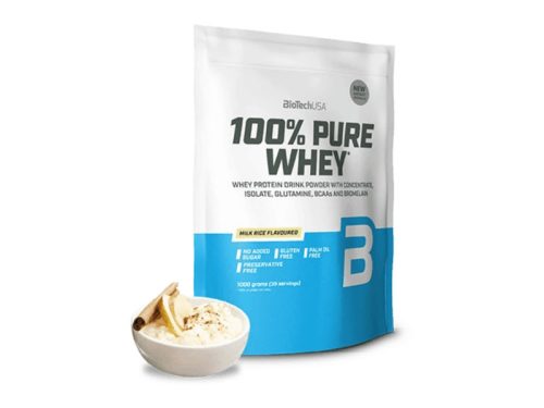 Biotech 100% Pure Whey protein tejberizs 454g