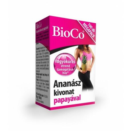 BioCo Ananász kivonat papayával Megapack 100db