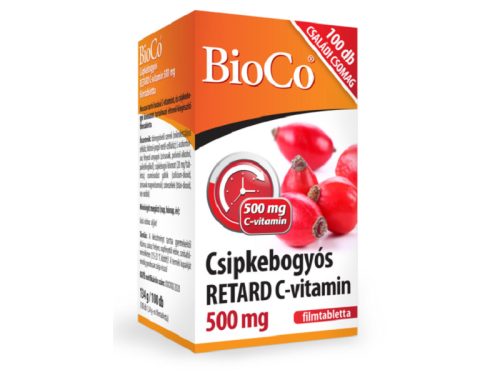 BioCo Csipkebogyós Retard C-vitamin 500mg Filmtabletta 100db