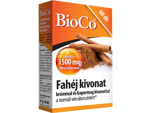 BioCo Fahéj kivonat krómmal és kapormag kivonattal 60db