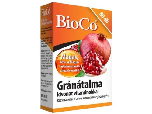 BioCo Gránátalma kivonat (600mg, Cvit 80 mg) 80db