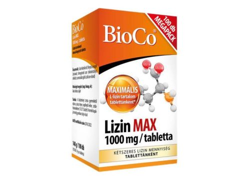 BioCo Lizin MAX 1000 mg MEGAPACK 100db