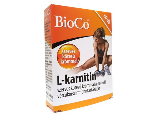 BioCo L-karnitin 500mg szerves krómmal 60db