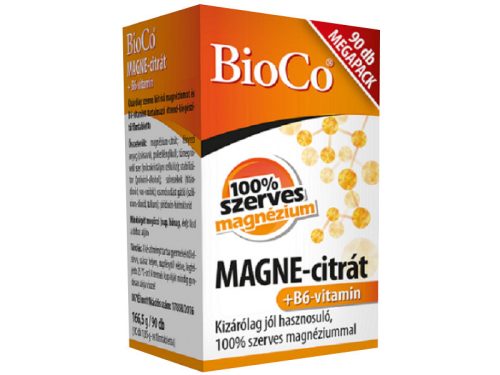 BioCo MAGNE-citrát + B6 vitamin  90db