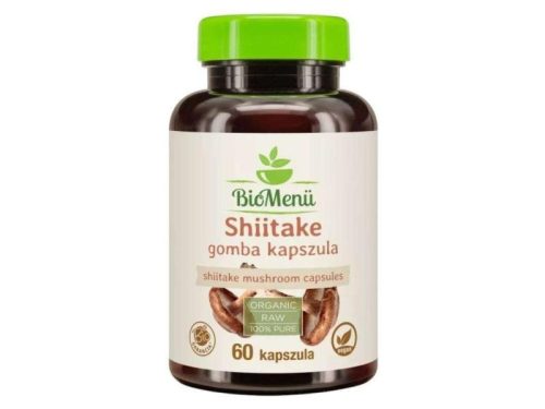 BioMenü BIO SHIITAKE gomba kapszula 60 db