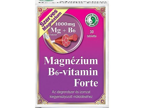 Dr. Chen Magnézium B6-vitamin Forte tabletta 30db 1000mg