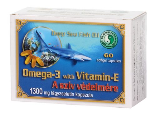 Dr. Chen Omega-3 E-vitaminnal lágyzselatin kapszula 60db 1300mg