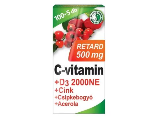 Dr. Chen C-vitamin 500mg Retard+D3+Acerola 105 db