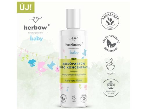 Herbow Mosóparfüm Baby öblítő koncentrátum-aloe vera illattal 2in 1 200 ml