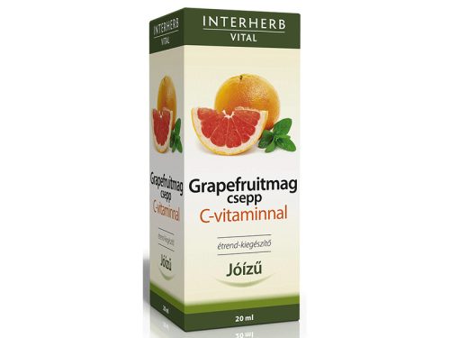 Interherb Grapefruitmag csepp C-vitaminnal 20 ml Jó ízű (pipettás kupakkal)