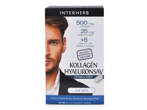 Interherb Kollagén & Hyaluronsav MEN 30 db emelt hatóanyag-tartalmú tabletta