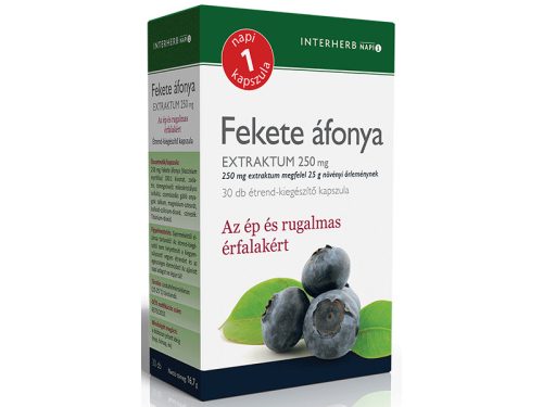 Interherb NAPI1 Fekete áfonya Extraktum 250 mg 30 db