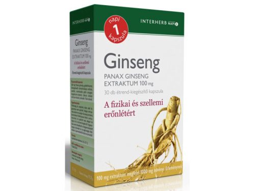 Interherb NAPI1 Ginseng panax Extraktum 100mg 30 db