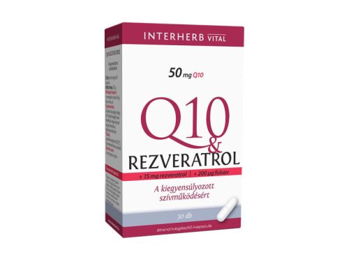 Interherb Q10 & Rezveratrol kapszula 30db