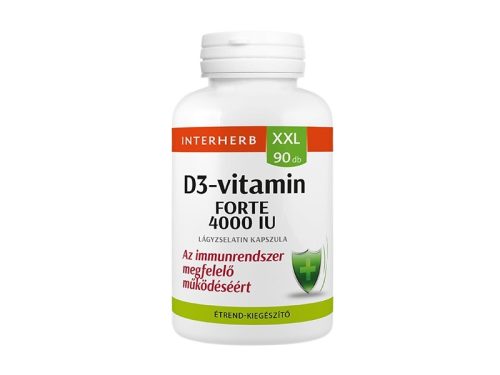 Interherb XXL 90 db D3-VITAMIN FORTE 4000 IU kapszula