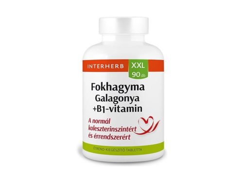 Interherb XXL 90 db FOKHAGYMA & GALAGONYA +B1-vitamin tabletta