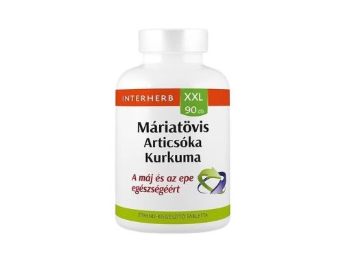 Interherb XXL 90 db MÁRIATÖVIS & ARTICSÓKA & KURKUMA tabletta