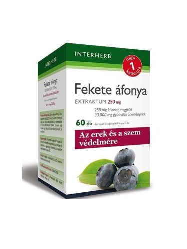 Interherb NAPI1 Fekete áfonya Extraktum 250 mg 60 db