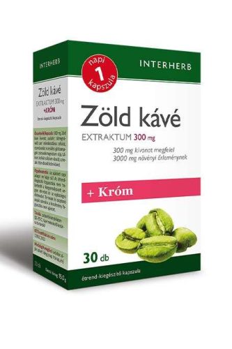 Interherb NAPI1 Zöld kávé Extraktum 300 mg 30 db