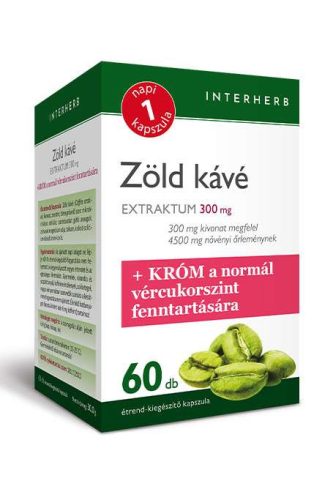 Interherb NAPI1 Zöld kávé Extraktum 300 mg+KRÓM 60 db