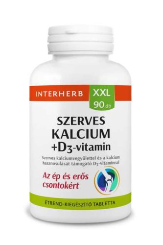 Interherb XXL 90 db Szerves KALCIUM+D3-vitamin tabletta