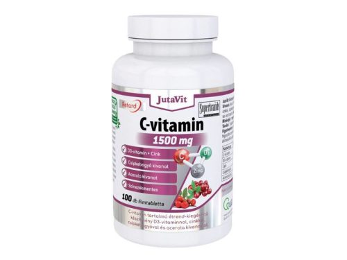 JutaVit C-vitamin 1500mg + csipkeb.+acerola kivonat+D3 100db