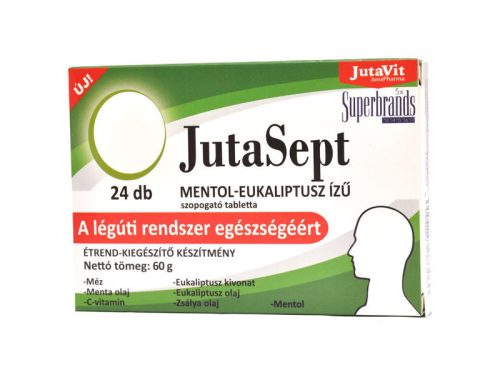 Jutavit Jutasept szopogató tabletta Mentol 24db