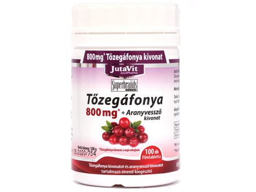 Jutavit tőzegáfonya 800mg + aranyvessző kivonat 60db