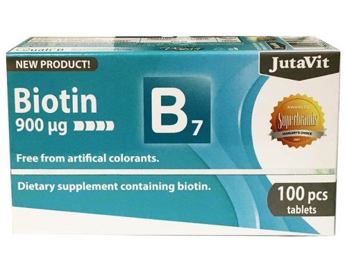 JutaVit Biotin - B7-vitamin tabletta 100db