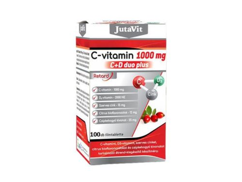 JutaVit C-vitamin 1000mg C+D DUO Plus 100db