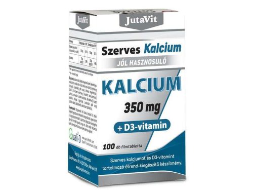 Jutavit Szerves Kalcum 350mg+D3 vitamin 100db