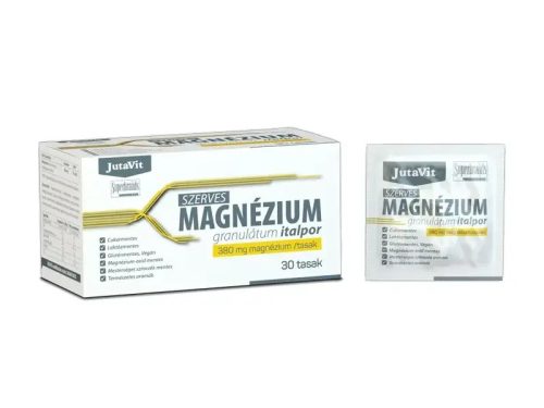 Jutavit Szerves Magnézium granulátum italpor 380 mg/ tasak 30 db