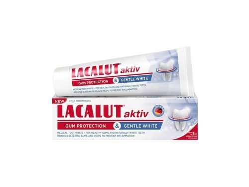 Lacalut aktiv Gentle white & Gum protection fogkrém 75 ml