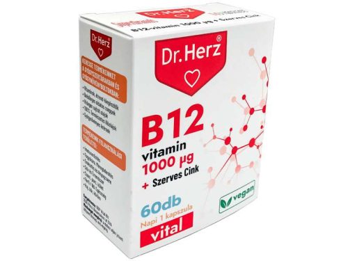 Dr. Herz B12-vitamin 1000 mcg + Szerves Cink kapszula 60db