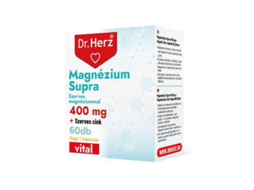 Dr. Herz Magnézium Supra 400mg + szerves cink 60db