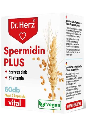 Dr. Herz Spermidin+B1 vitamin +szerves cink 60 db