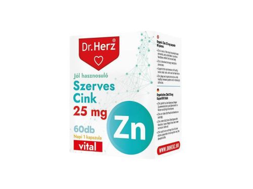 Dr. Herz Szerves Cink 25mg 60db