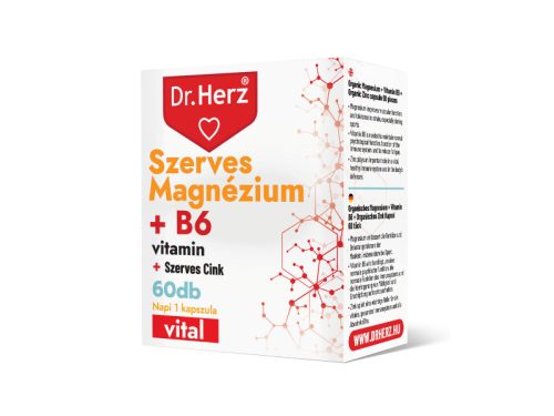 Dr. Herz Szerves Magnézium+B6+Szerves Cink 60db kapszula