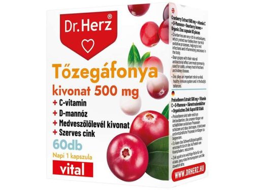 Dr. Herz Tőzegáfonya kivonat 500mg 60db kapszula