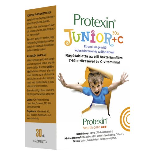 Protexin Junior rágótabletta C-vitaminnal 30db