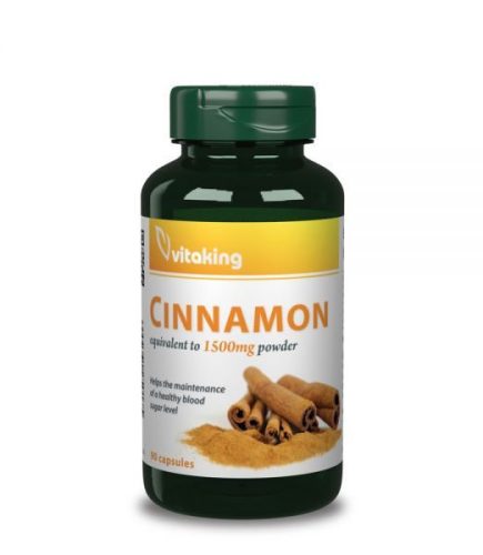 Vitaking Fahéj Cinnamon kapszula 90db 375mg