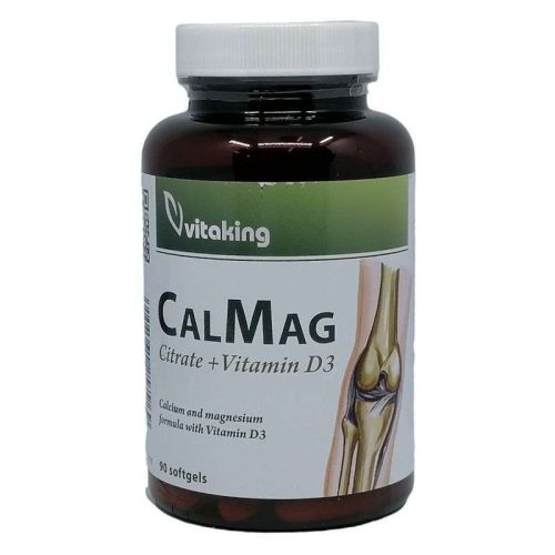 Vitaking Cal-Mag citrate + D-vit gélkapszula 90db